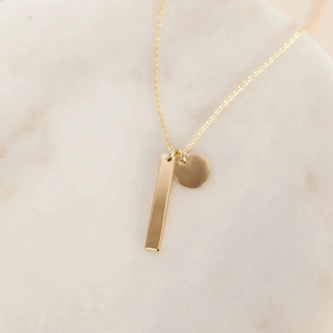 Collier Isalia – Double Pendentif Personnalisé