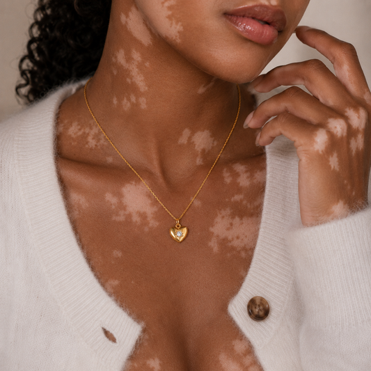 Collier Naïra – Cœur Pierre de Naissance