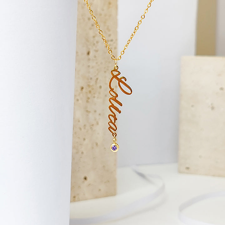 Orélina Necklace – First Name & Birthstone