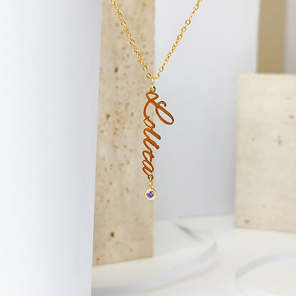 Orélina Necklace – First Name & Birthstone