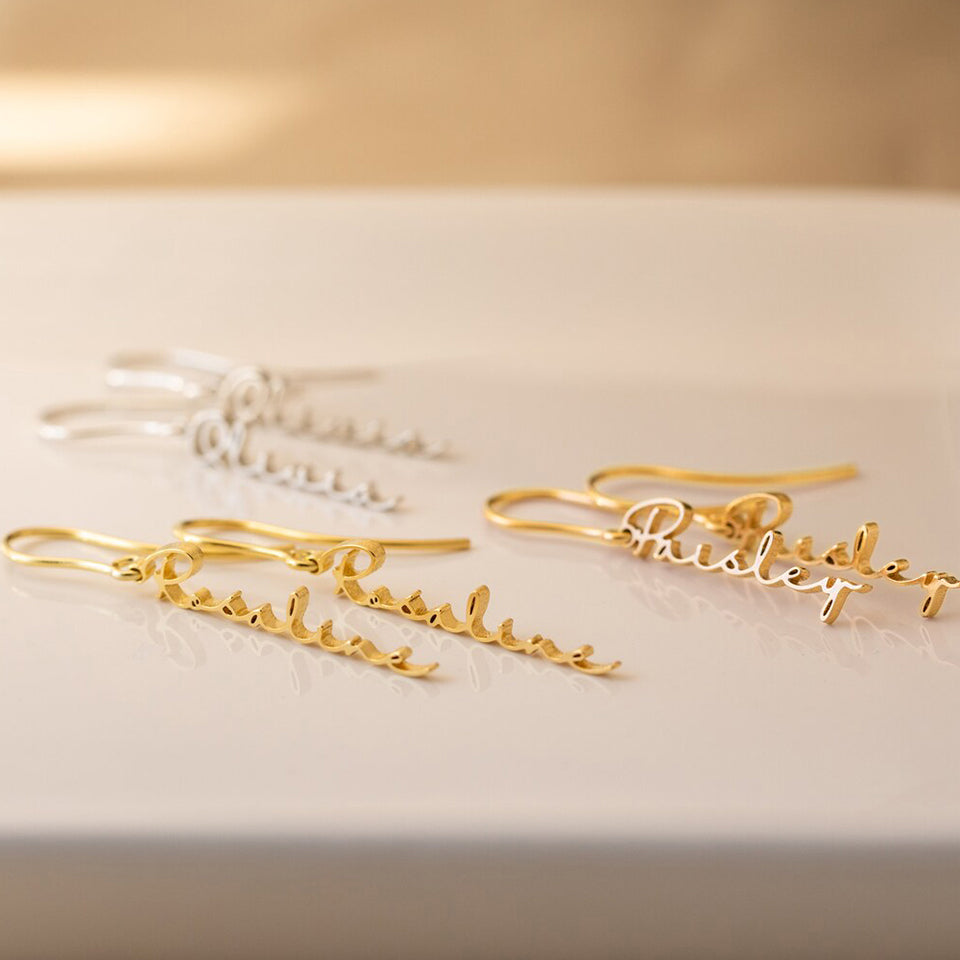 Boucles Azéria – Prénom Personnalisée