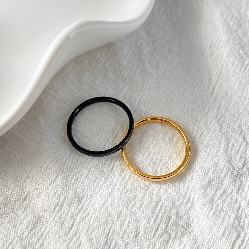 Bague Nino - Alliance Minimaliste
