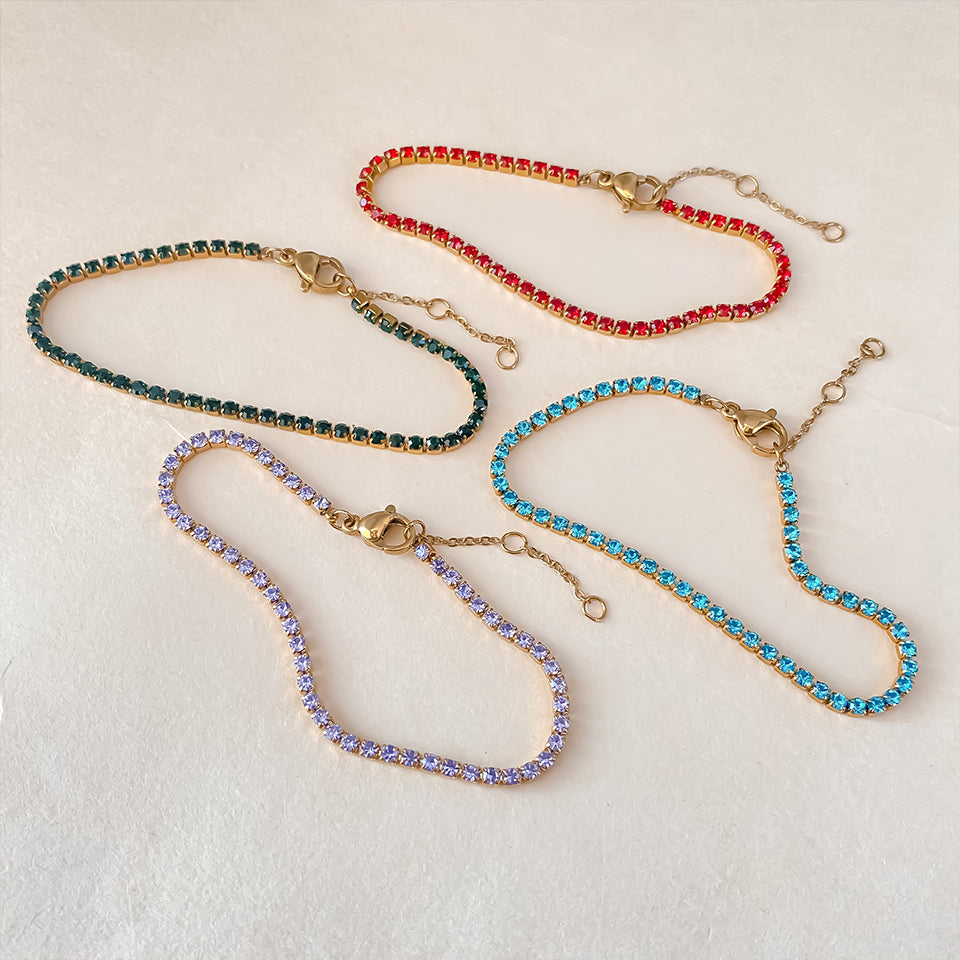 Bracelet Azélia – Tennis Pierre de Naissance