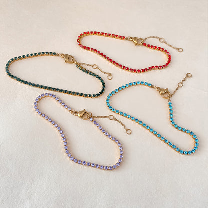 Bracelet Azélia – Tennis Pierre de Naissance