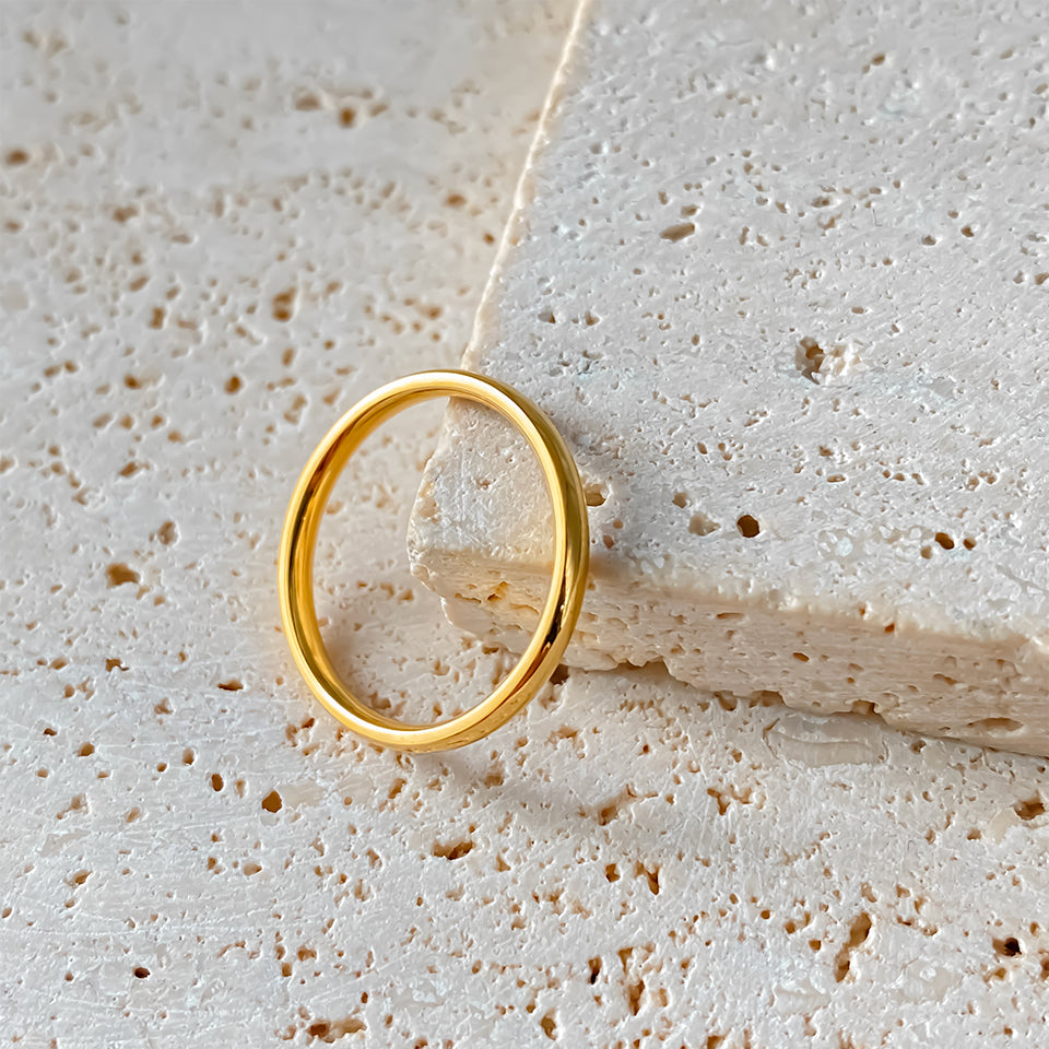 Bague Nino - Alliance Minimaliste
