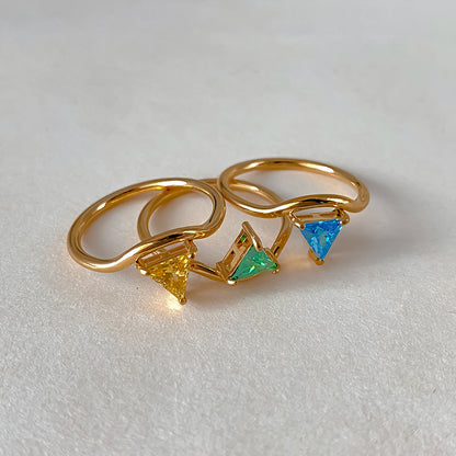 Bague pierre de naissance Livia – bijou personnalisé élégant Vanityl
