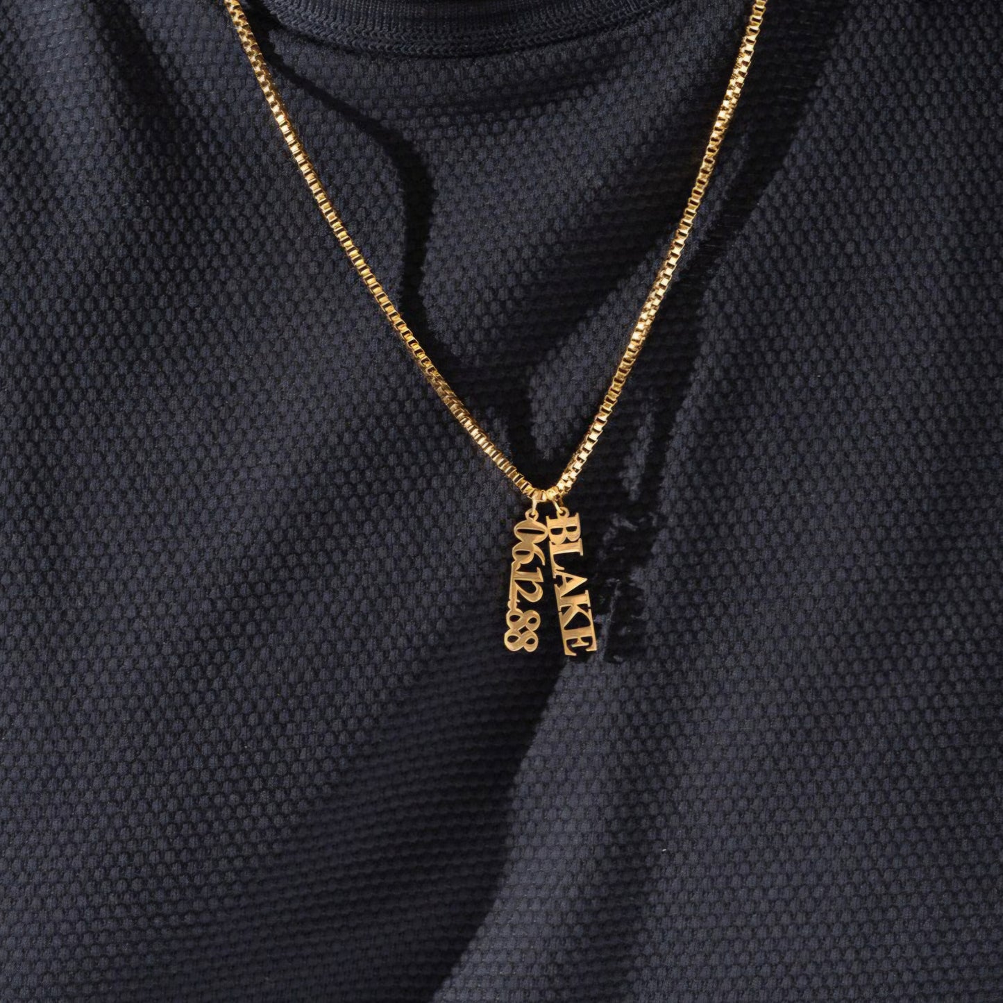 Thalina Necklace – Multi Names Vertical