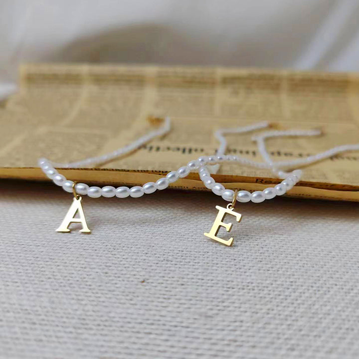 Collier Iséline – Initiale Perle