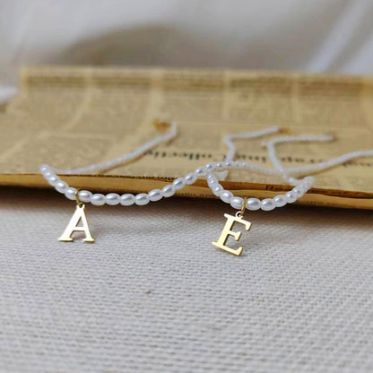Collier Iséline – Initiale Perle