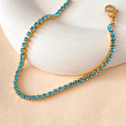 Bracelet Azélia – Tennis Pierre de Naissance