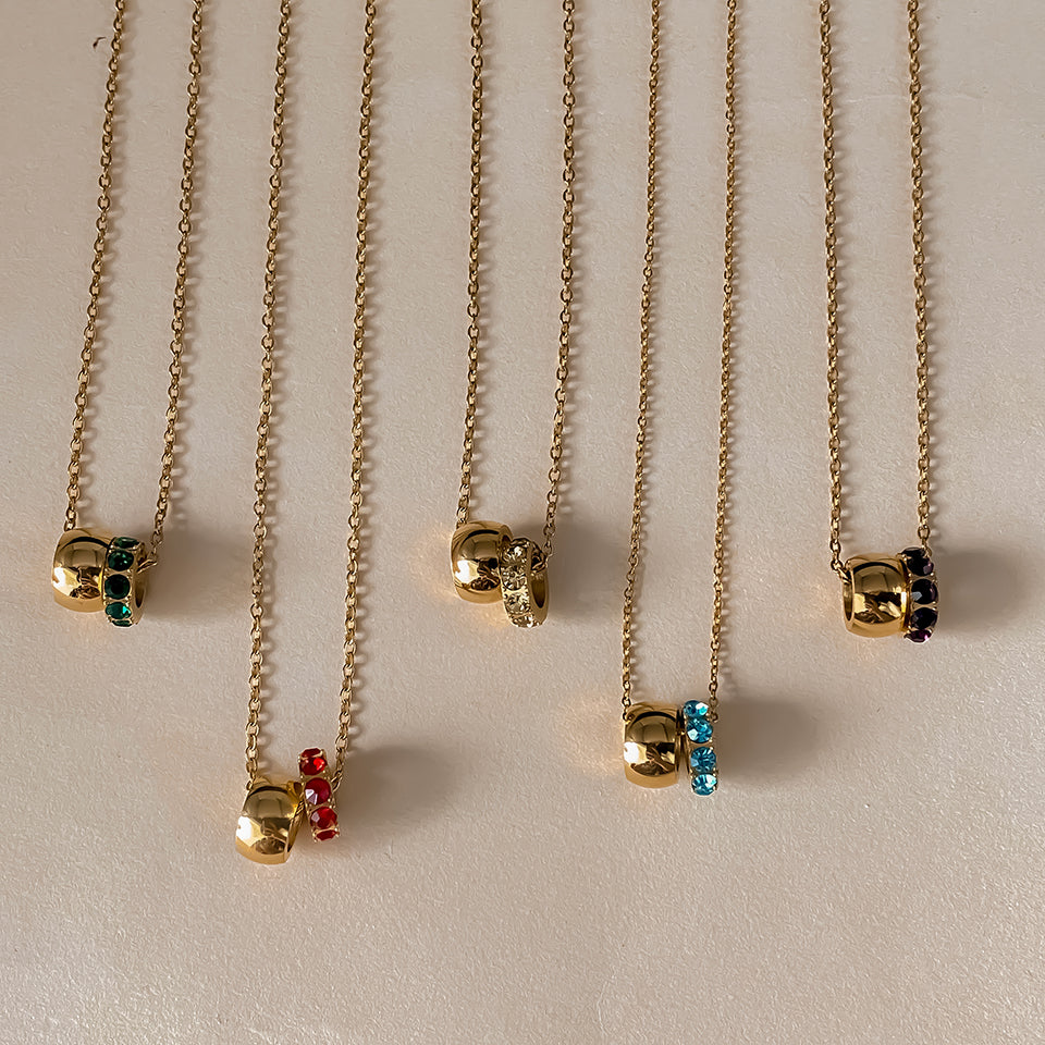 Collier Aveline – Pendentif Pierre de Naissance