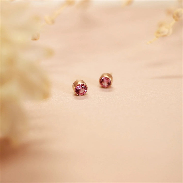 Boucles d’oreilles pierre de naissance Sofia – bijou minimaliste Vanityl
