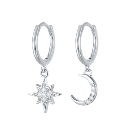 Boucles Ariana - Étoile & Lune