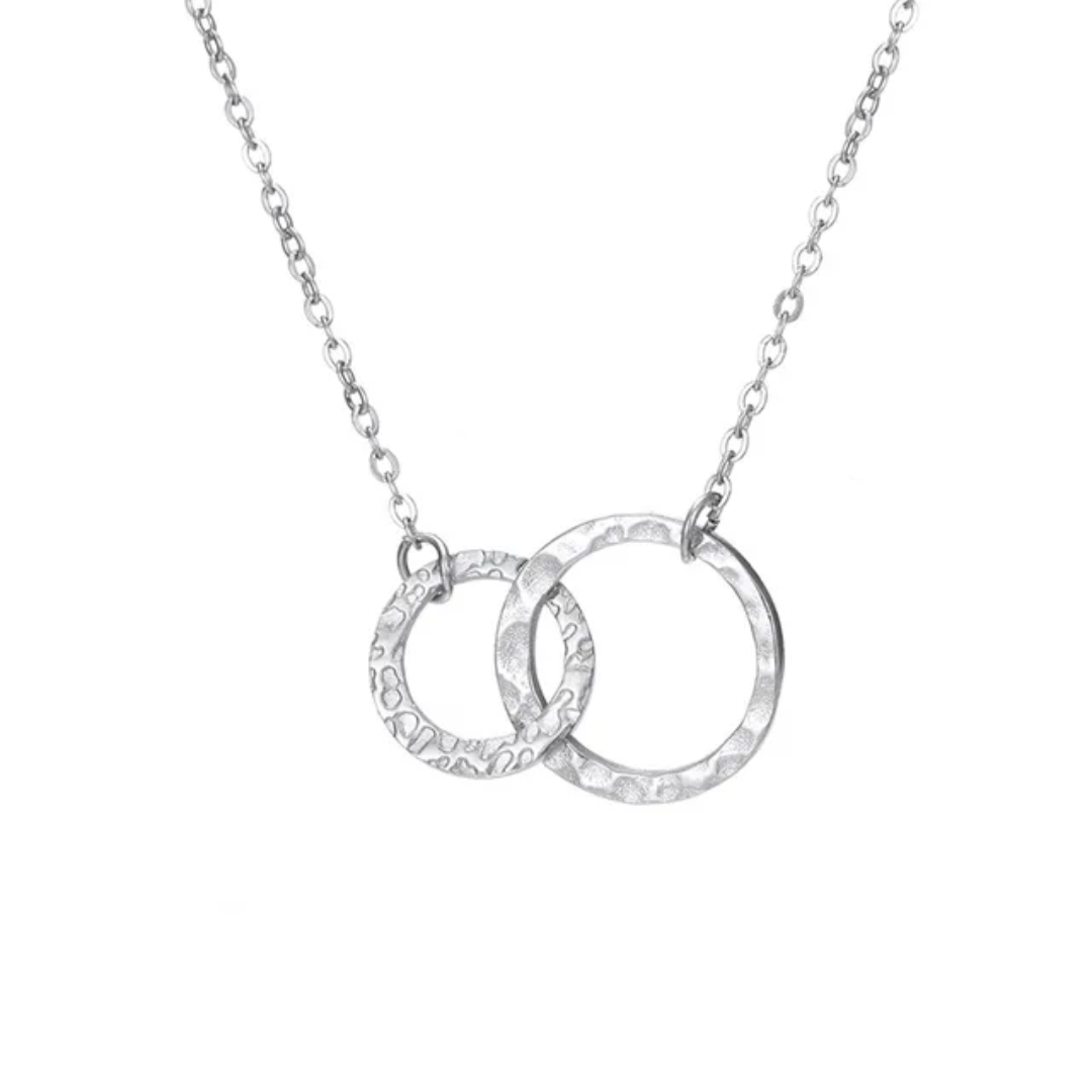 Collier Mia - Double Anneaux Entrelacés