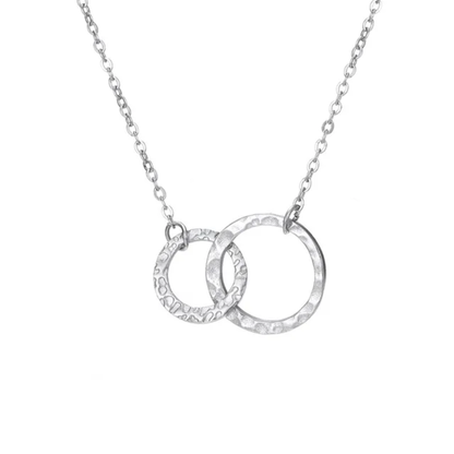 Collier Mia - Double Anneaux Entrelacés