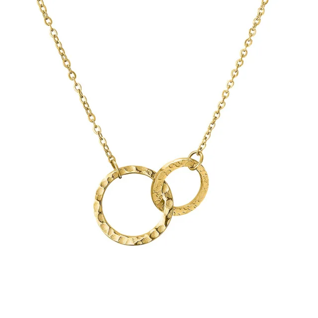 Collier Mia - Double Anneaux Entrelacés