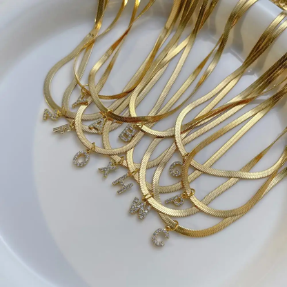 Collier Maeva – Initiale Chaîne Serpent