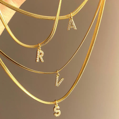 Collier Maeva – Initiale Chaîne Serpent