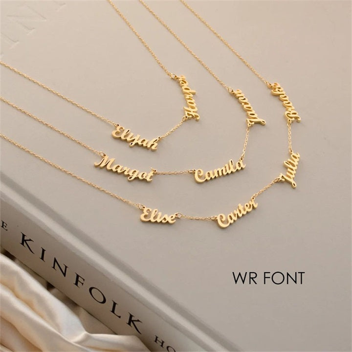 Collier Alézia – Multi-prénoms personnalisé