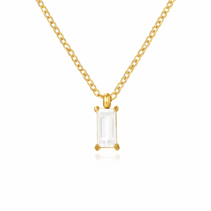 Collier Liora - Zircon Rectangulaire