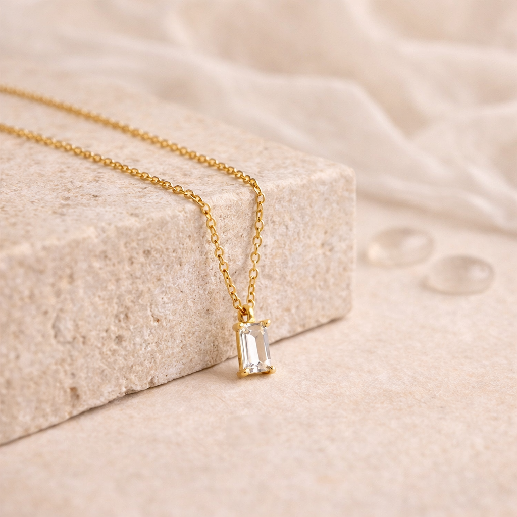 Collier Liora - Zircon Rectangulaire