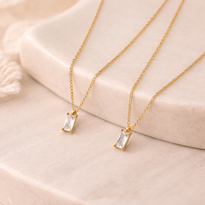 Collier Liora - Zircon Rectangulaire