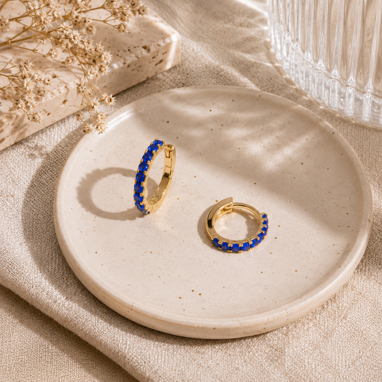 Stern und Mond Ohrringe – Modell Ariana
