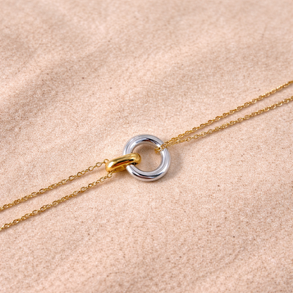 Collier Nora - Pendentif Bicolore