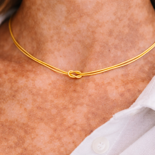 Collier Liv - Chaîne Serpent Nouée