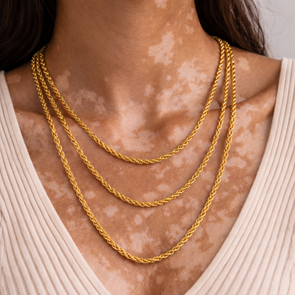 Collier Alya - Corde Torsadée