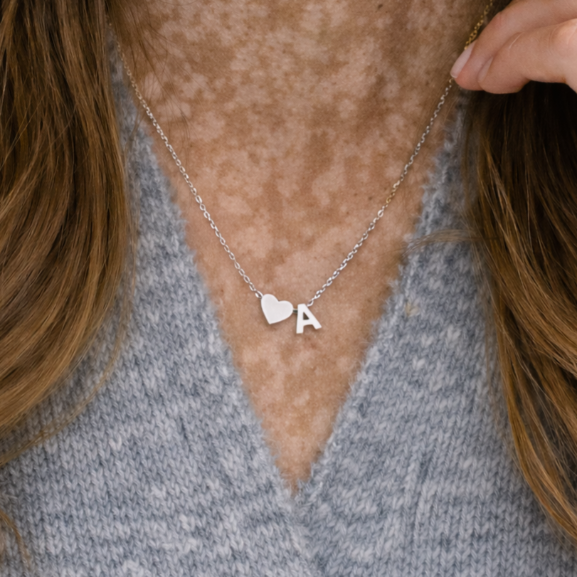 Collier Ella - Initiale Cœur