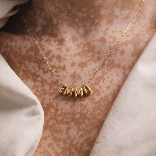 Collier Francesca - Lettre 3D Bubble