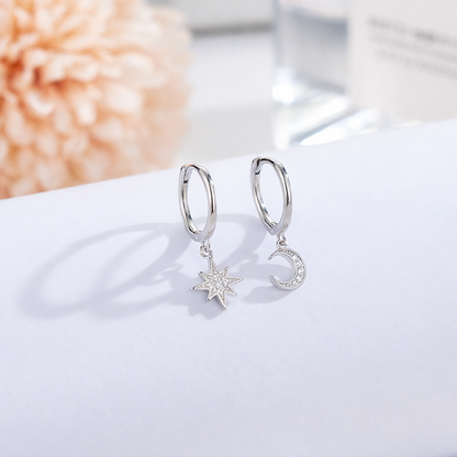 Boucles Ariana - Étoile & Lune
