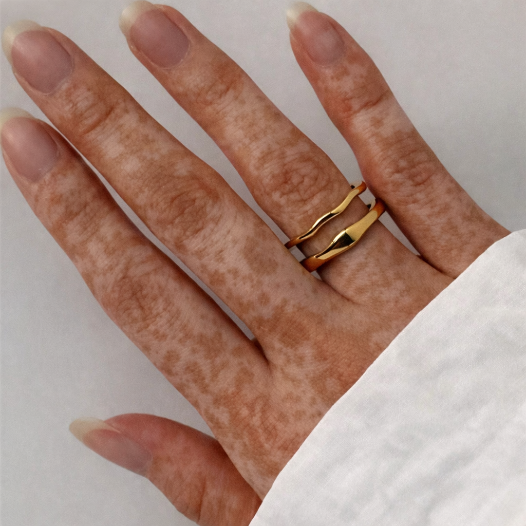 Bague Amara - Vague Minimaliste