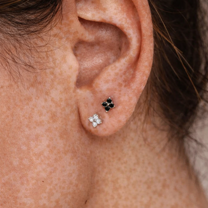 Boucles Céleste - Fleur Mini Cristal