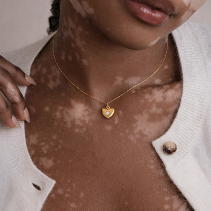 Collier Naïra – Cœur Pierre de Naissance