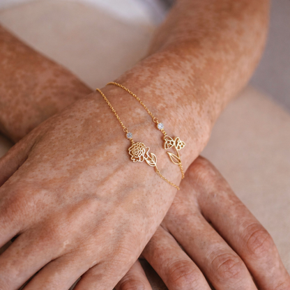 Bracelet Fiora – Fleur Pierre de Naissance