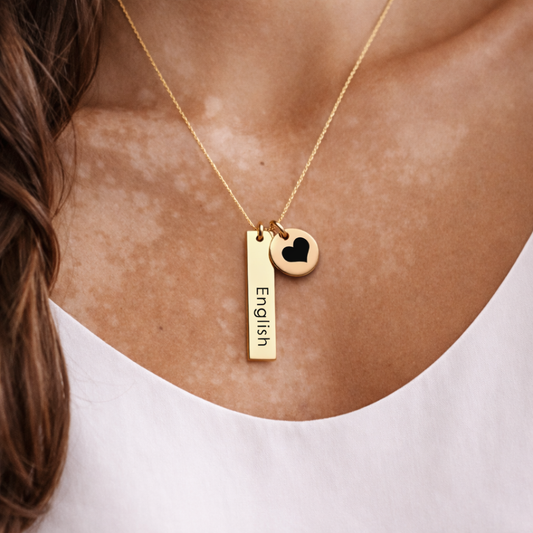 Collier Isalia – Double Pendentif Personnalisé