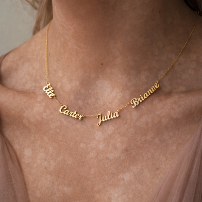 Collier Alézia – Multi-prénoms personnalisé