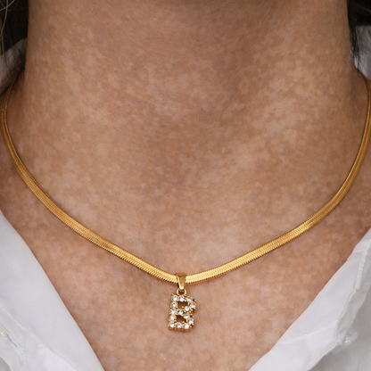 Collier Maeva – Initiale Chaîne Serpent