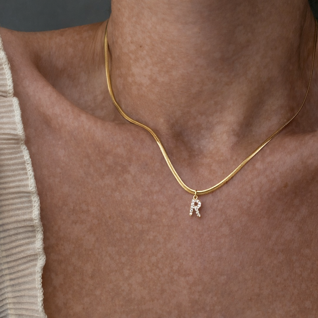 Collier Maeva – Initiale Chaîne Serpent