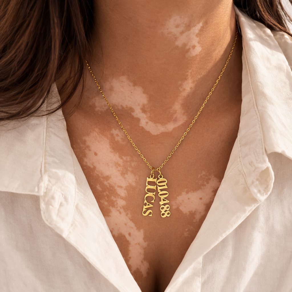 Thalina Necklace – Multi Names Vertical