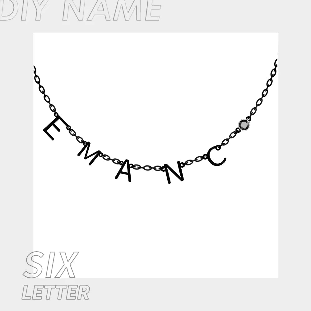Collier Noelia — Initiale & Pierre de Naissance