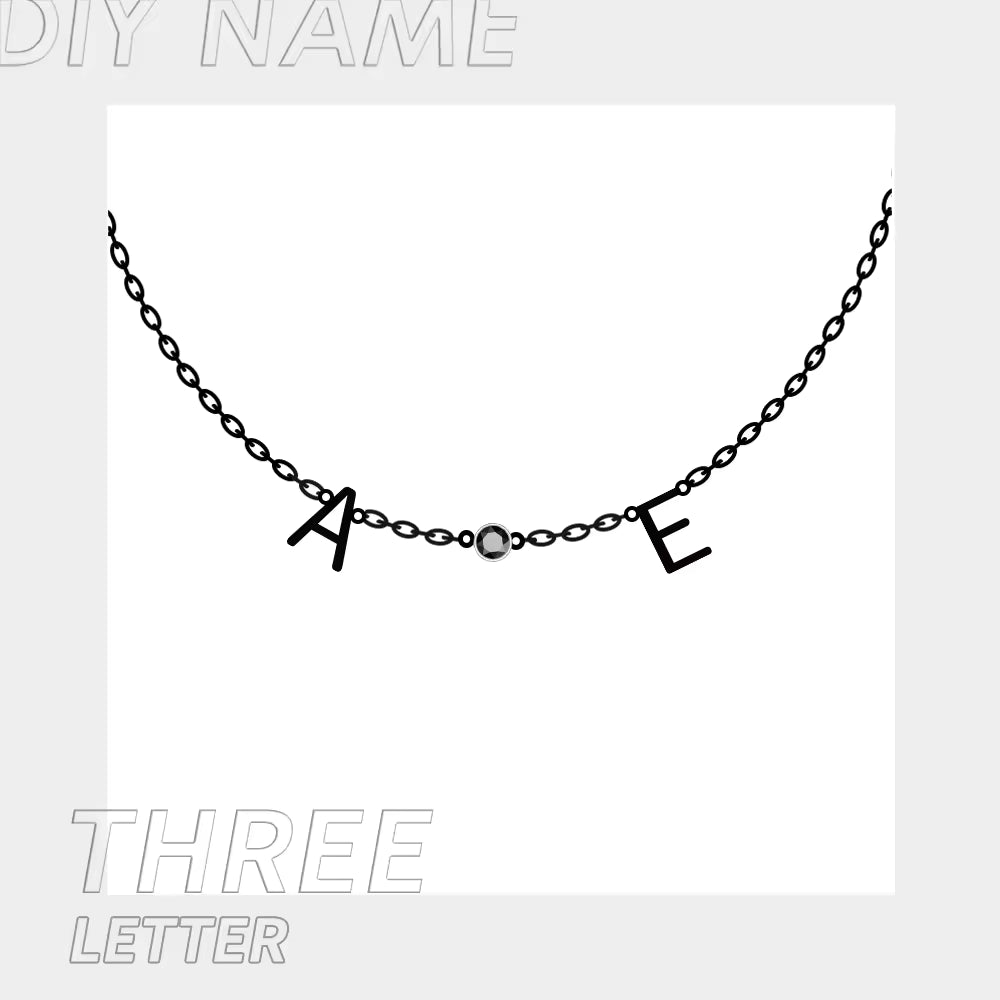 Collier Noelia — Initiale & Pierre de Naissance