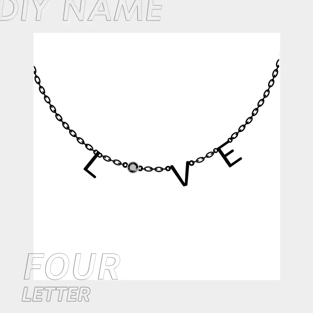 Collier Noelia — Initiale & Pierre de Naissance