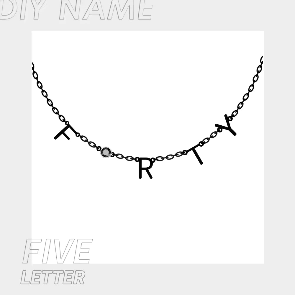 Collier Noelia — Initiale & Pierre de Naissance