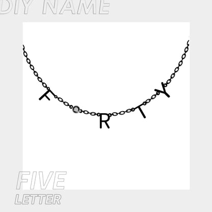 Collier Noelia — Initiale & Pierre de Naissance