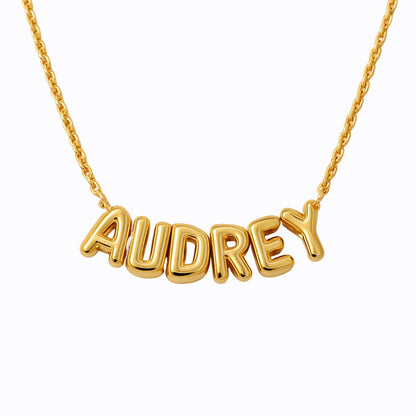 Collier Francesca - Lettre 3D Bubble