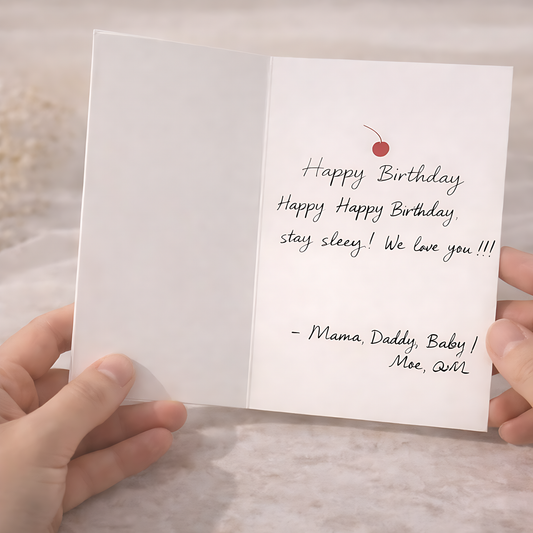 Carte manuscrite personnalisée