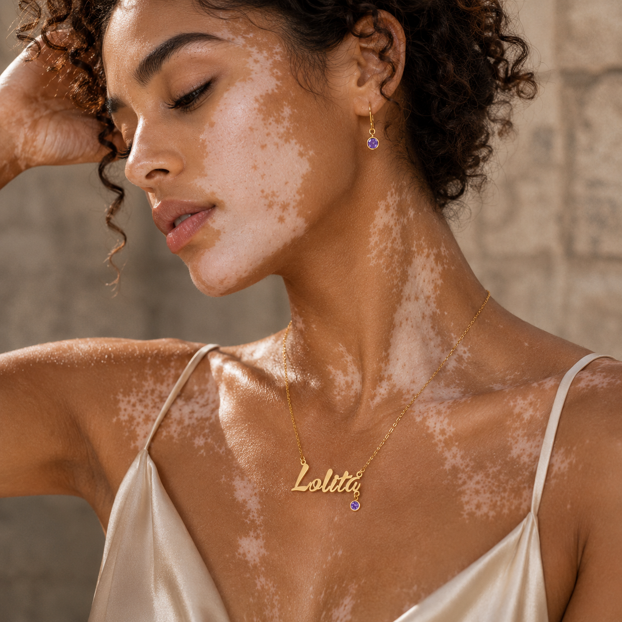 Elyara Necklace – First Name Birthstone